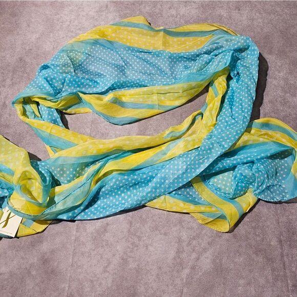 COLLECTION EIGHTEEN Dottie Stripe POLYESTER Scarf 21" x 86" - Picture 1 of 3